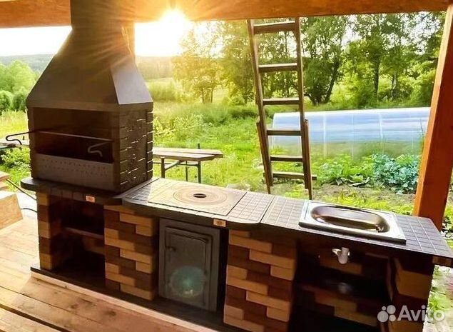 Модульная печь барбекю