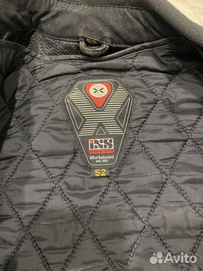 Мотокуртка кожаная мужская 52