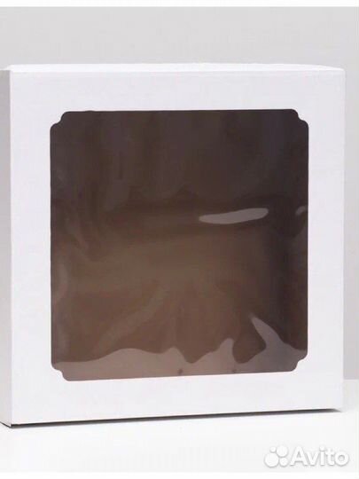 Картонные коробки с окном