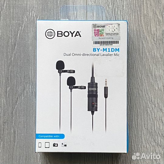 Микрофон петличный Boya