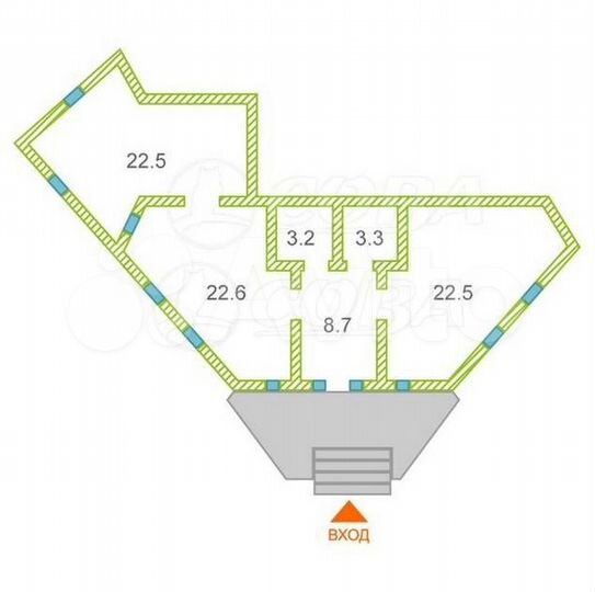 Сдам офисное помещение, 83 м²