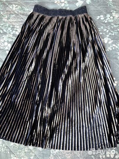 Юбка плиссе миди