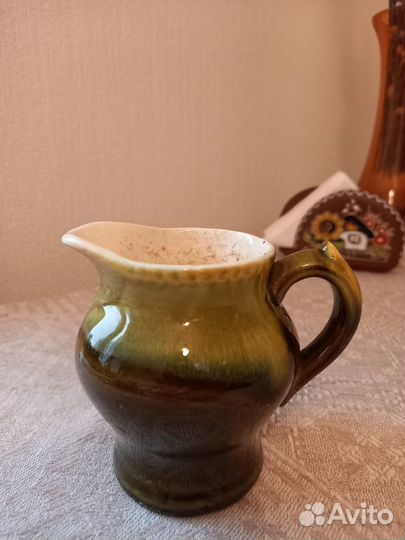 Сливочник керамический, советский, ретро