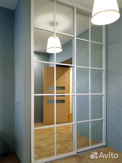 Двери купе с английской решеткой шк-176