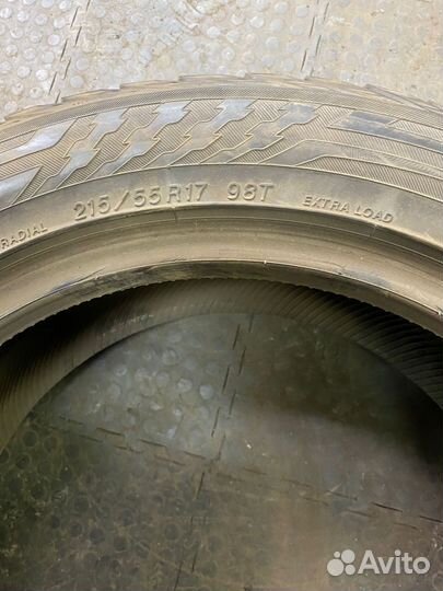 Зимняя резина 215 55 17 бу