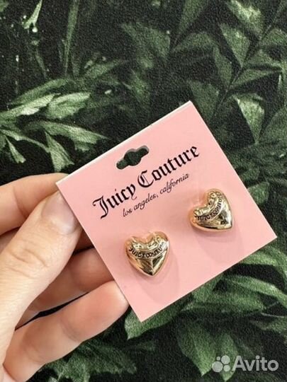 Juicy couture Серьги гвоздики новые оригинал