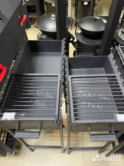 Мангал с печью под казан