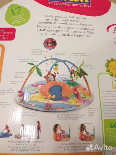 Развивающий коврик tiny love тропический остров