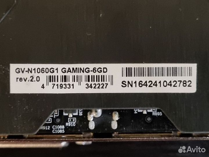 Видеокарта 6Gb Gigabyte GTX 1060 G1 Gaming