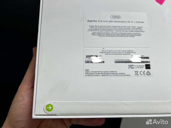 iPad 12.9 Pro m2 128Gb Silver c сим картой / новый