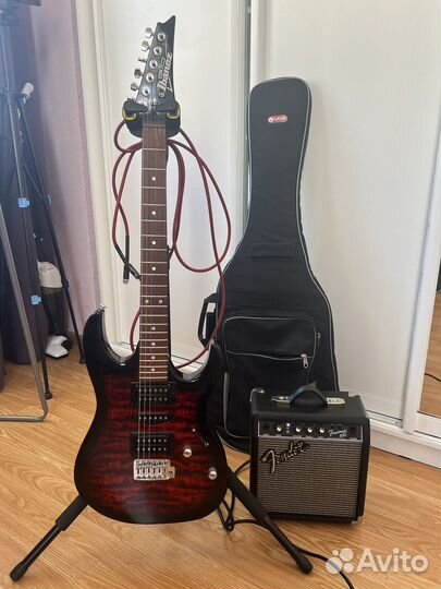 Электро гитара ibanez полный комплект