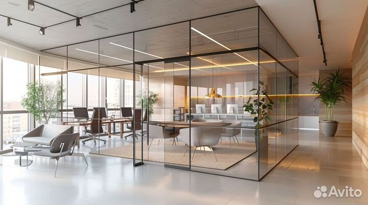 Стеклянные перегородки на заказ