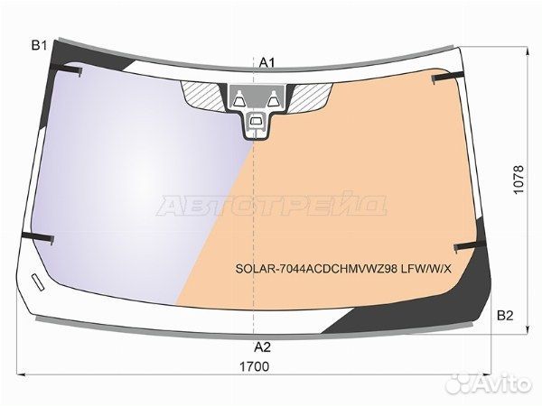 Стекло лобовое