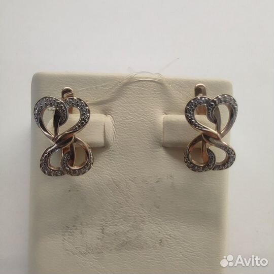 Золотые серьги 585