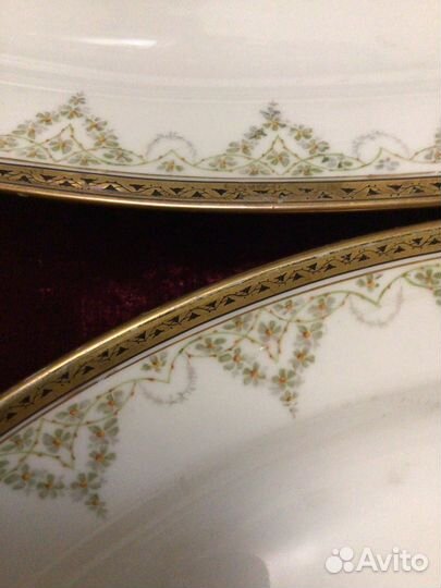 Антикварные большие блюда Кузнецова