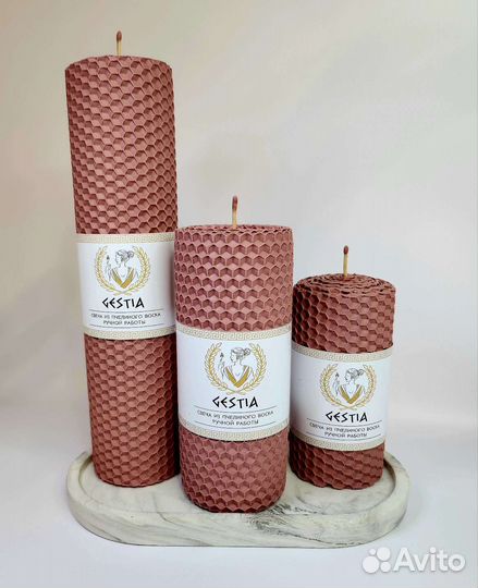 Подарочные наборы катаных свечей