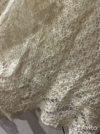 Шарф вязаный теплый,шерсть