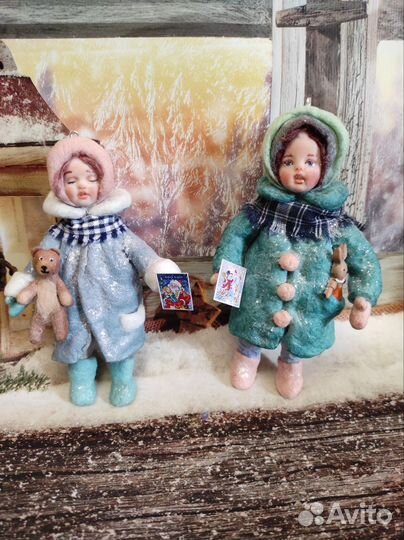 Ватные Елочные игрушки