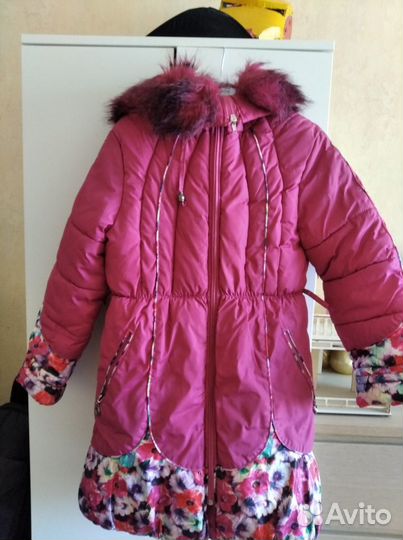 Пальто зимнее р134-140