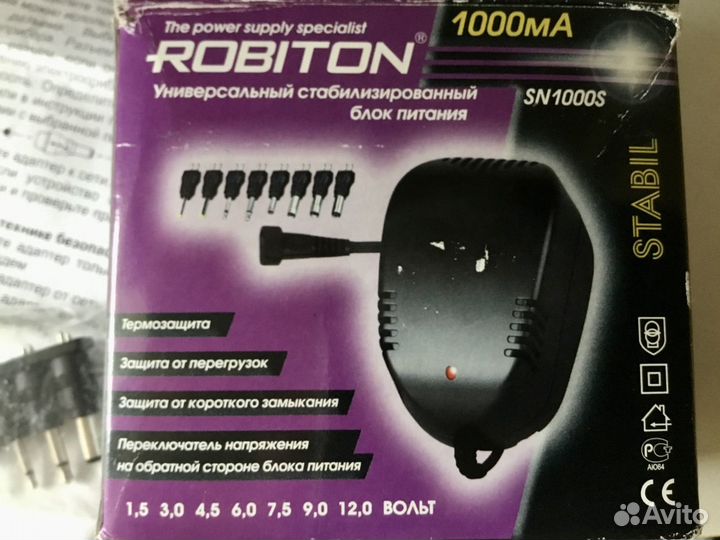 Штекеры от Robiton трансформаторный блок питания