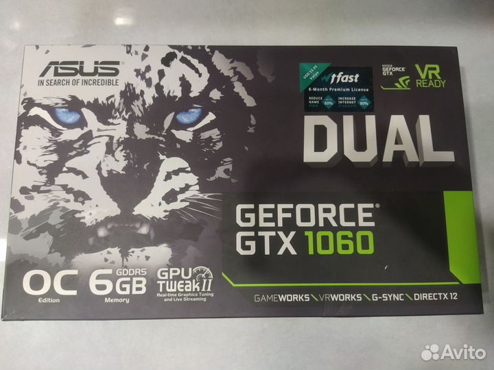 Asus GeForce GTX 1060 dual OC 6GB
