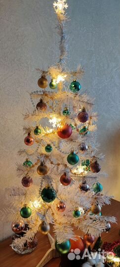 Ель искусственная белая