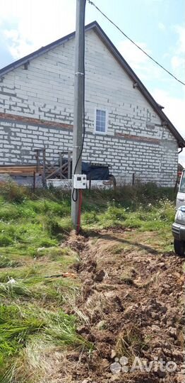 Подключение электричества. Электрик