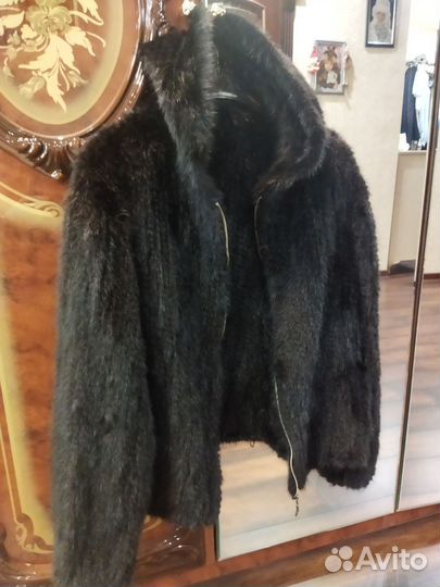 Вязаная норка жакет