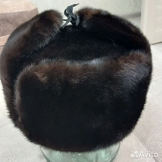 Норковая шапка мужская ушанка новая