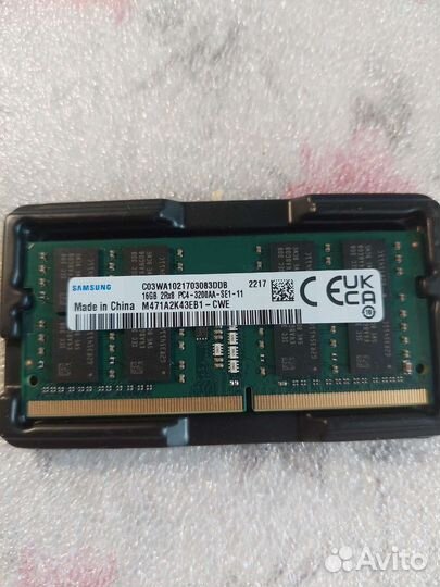 DDR4 samsung 16 и 32Gb с установкой