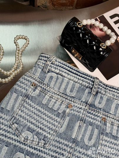 Юбка джинсовая miu miu