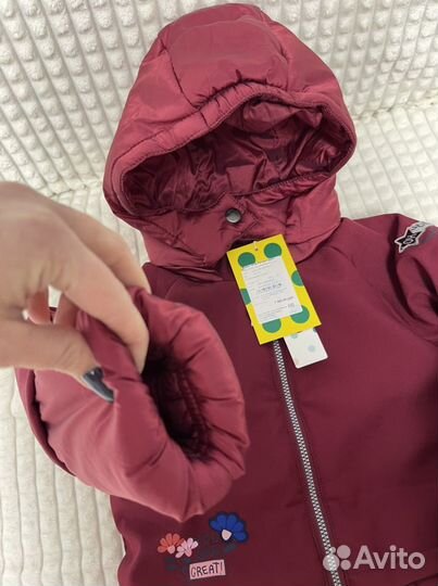 Новая зимняя курточка на девочку Bobolli-110 р