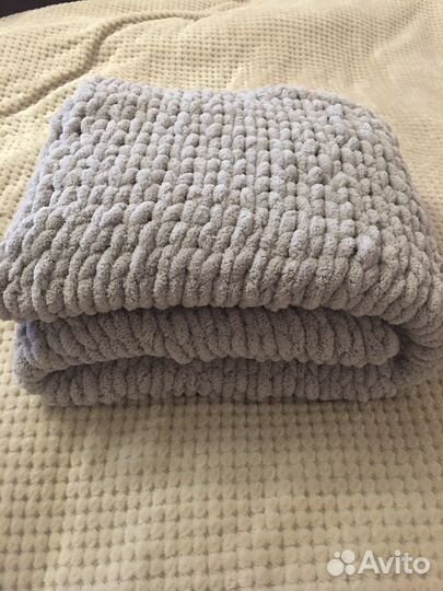 Плюшевый детский плед ручной работы