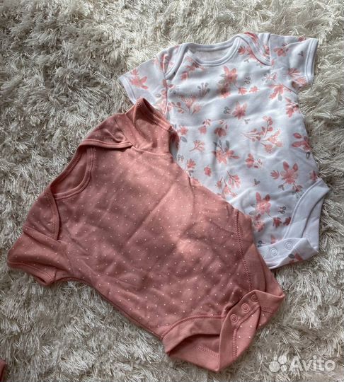 Боди для новорожденной, для девочки 0-3 месяца