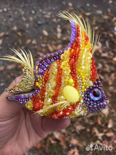 Брошь ручной работы