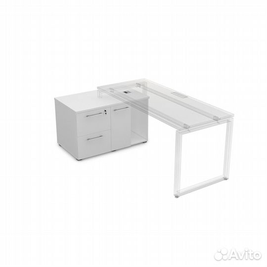 Тумба с двумя ящиками и дверкой 9нт.010