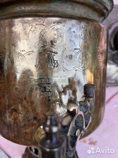 Самовар на дровах старинный