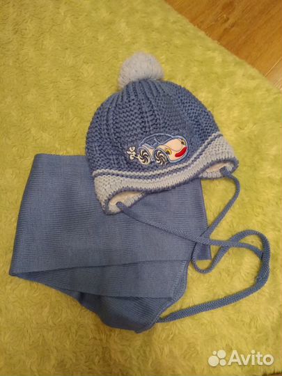 Шапочка с шарфиком