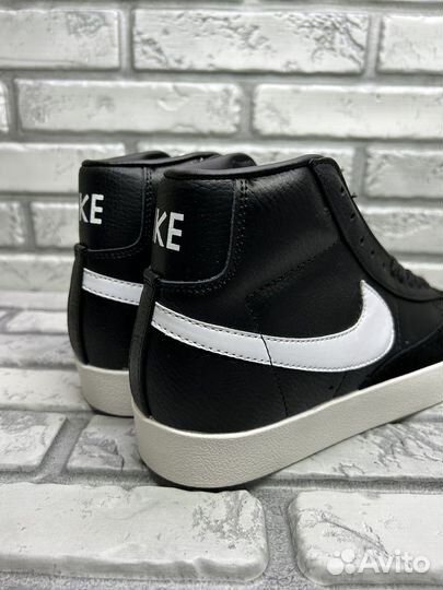 Кроссовки nike blazer mid 77 black 44