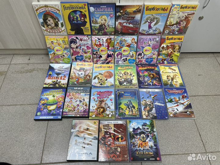 Диски dvd Blu-ray мультфильмы