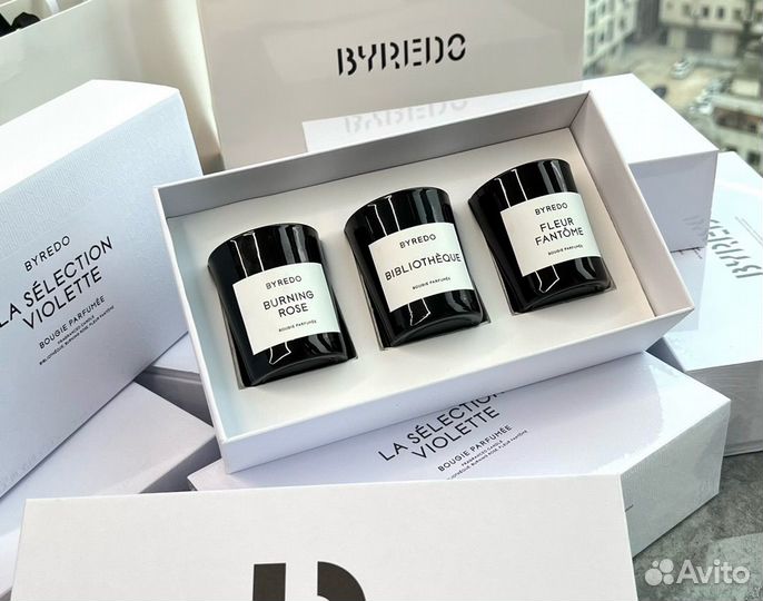 Набор парфюмерных свечей Byredo