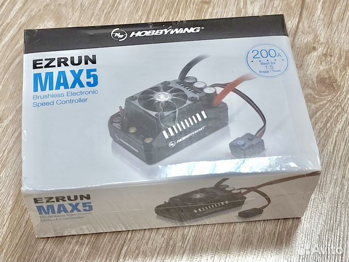 Бк регулятор Hobbywing ezrun MAX5 200A 3-8s