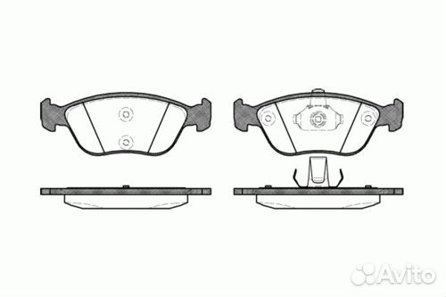 Тормозные колодки передние Volvo S70/V70 2.0i-2.5i