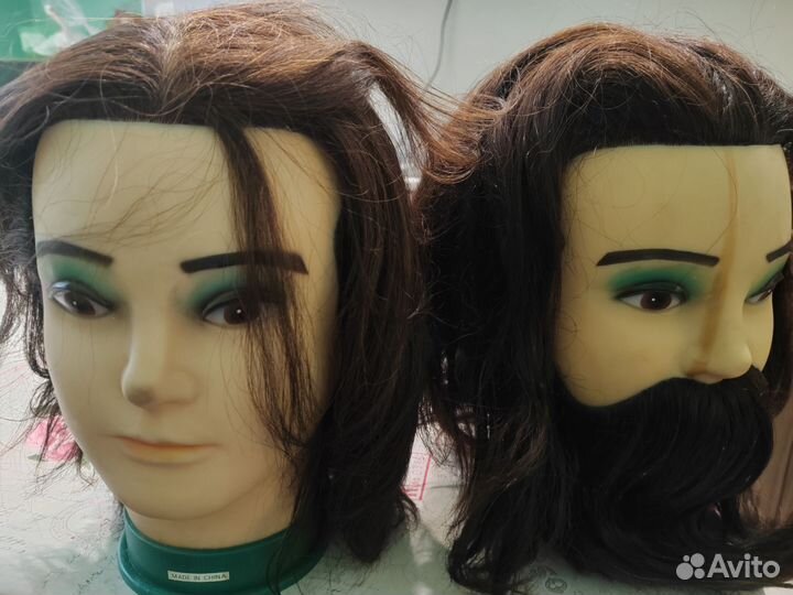 Голова манекен натуральные волосы