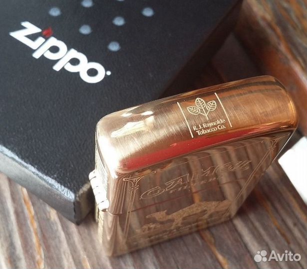 Зажигалка zippo 254В с гравировкой под пачку Camel