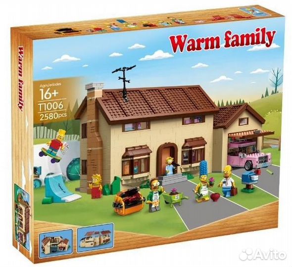 Конструктор Дом Симпсонов аналог lego 71006