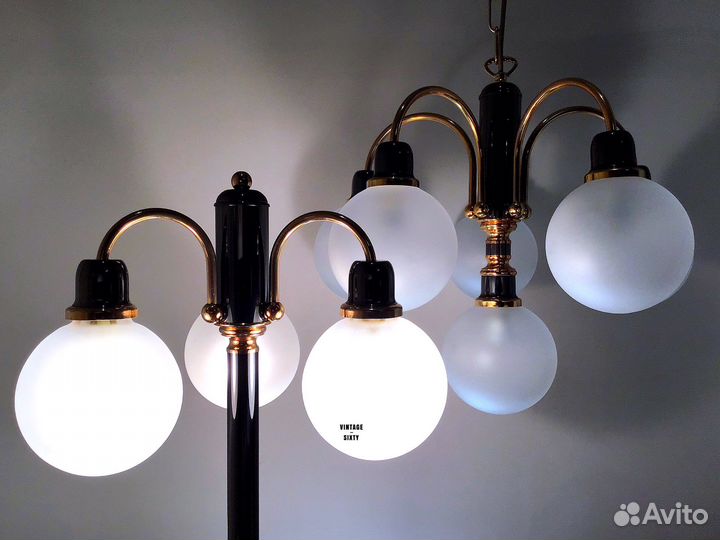 Люстра и Светильник настольный Orion, Австрия 80-е