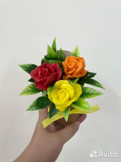 Букет цветов из мыла