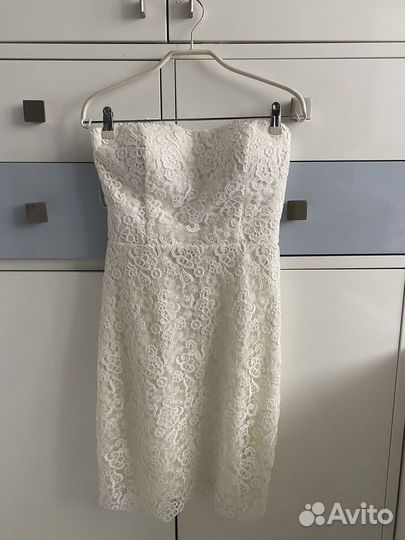 Белое вечернее платье 42