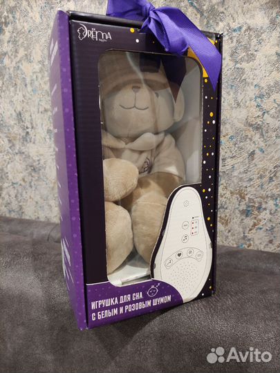Игрушка для сна с белым и розовым шумом